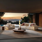 L'ensemble de canapés jaunes Empress