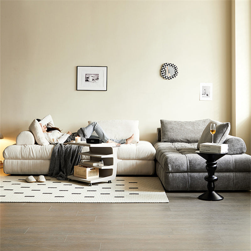 Block Modular White Sectional