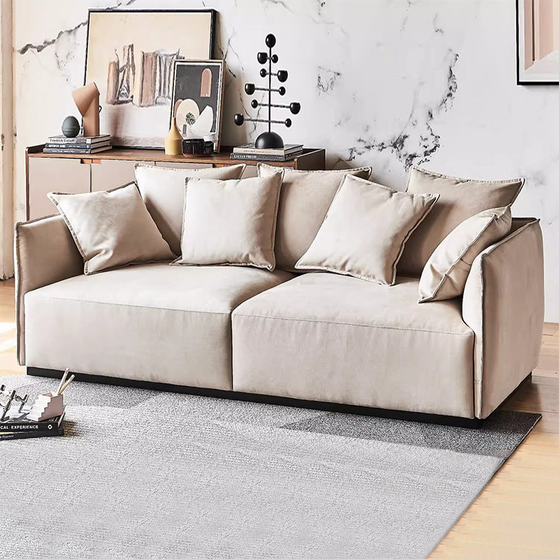 Filippo Khaki Velvet 3-Seater Sofa