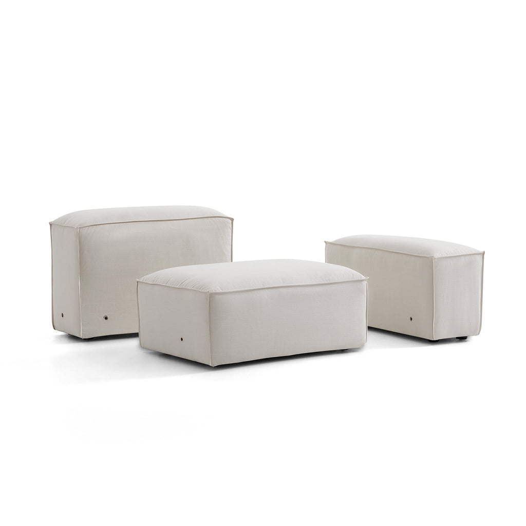 Canapé sectionnel modulaire Freedom beige à extrémité ouverte