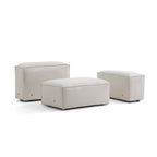 Canapé sectionnel modulaire Freedom beige à extrémité ouverte