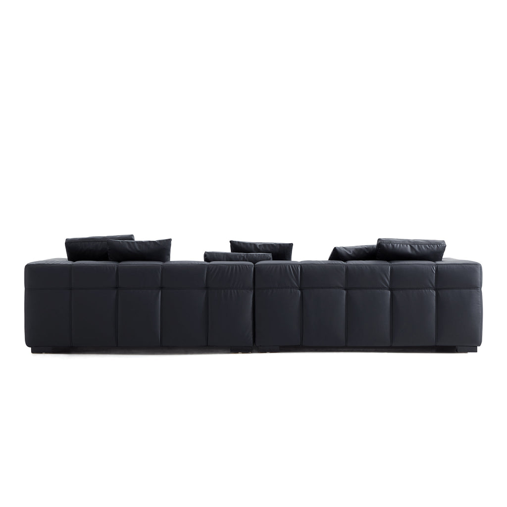 Blazer Black Leather Sofa