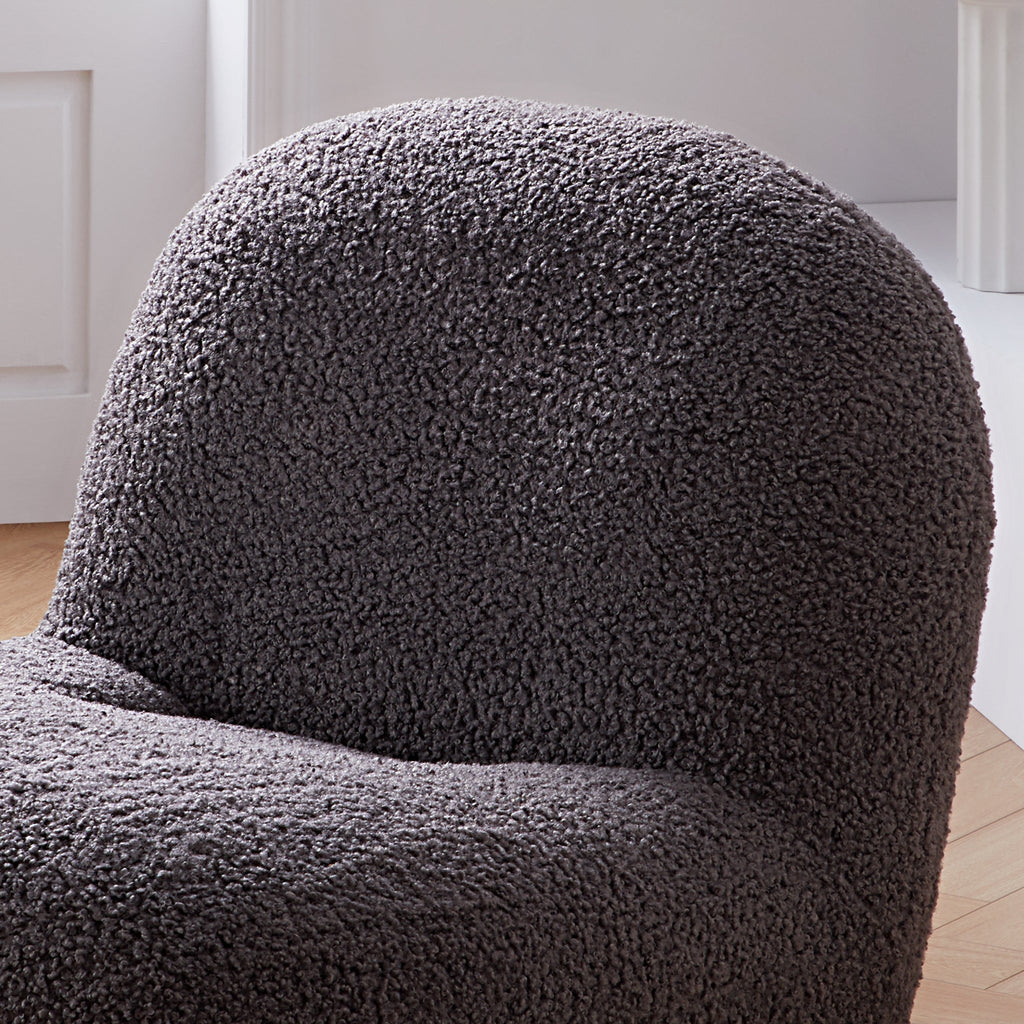 Fauteuil d'appoint gris Puff
