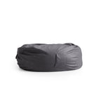 Pouf Litton en cuir gris