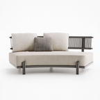 Maui Outdoor Curved Wicker Sectional Sofa Set