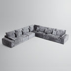 Le canapé d'angle sectionnel beige Empress