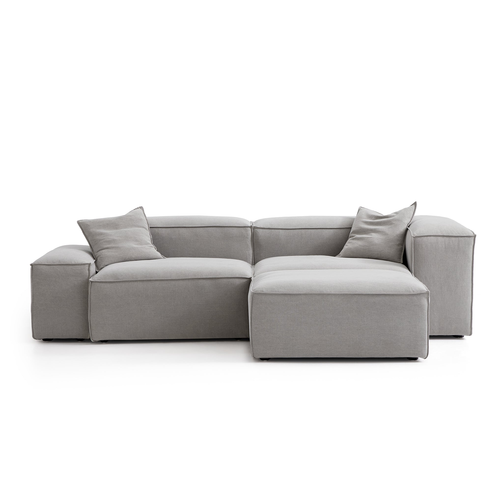 Freedom Modular Beige Sofa with Ottoman