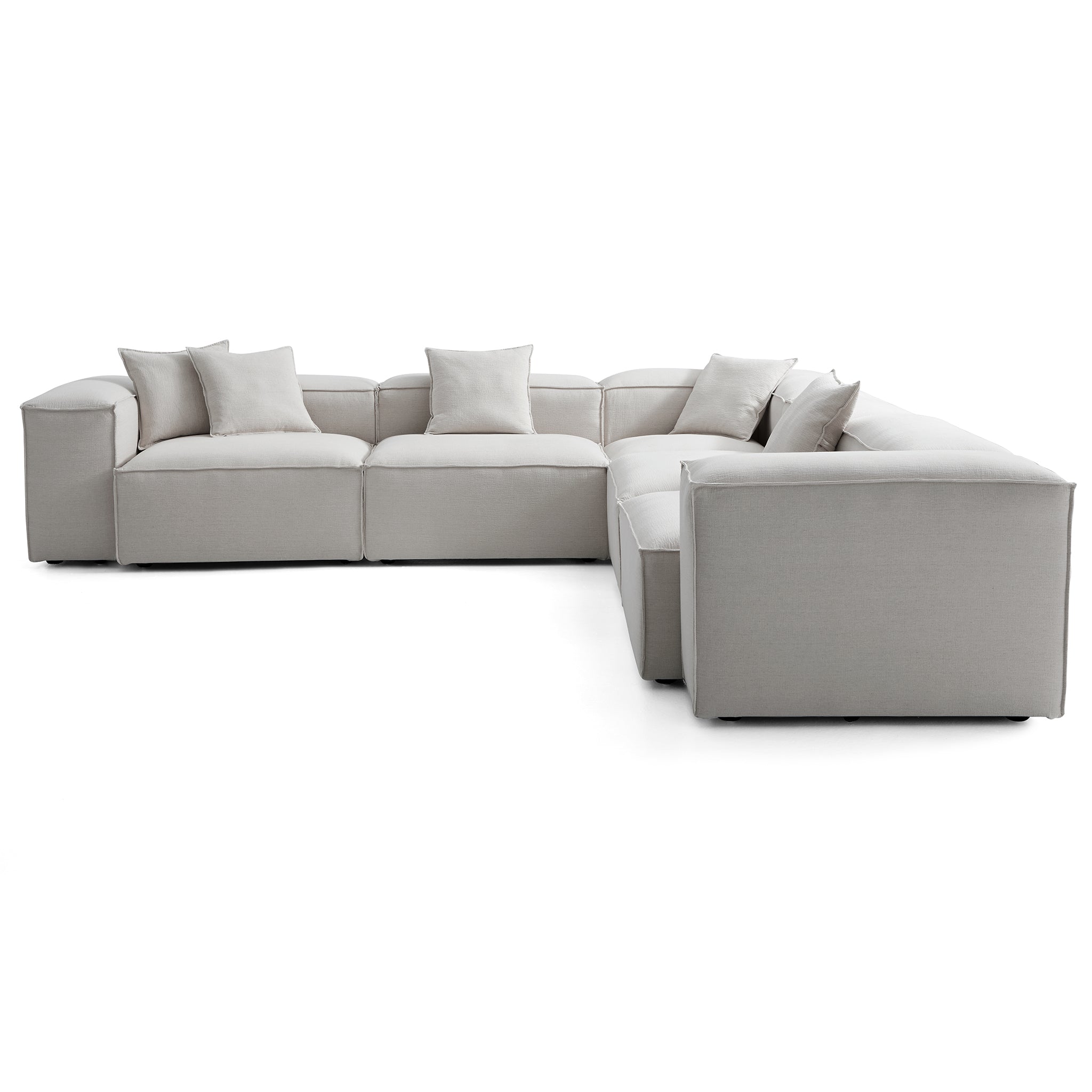 Freedom Modular Gray Corner Sectional Sofa