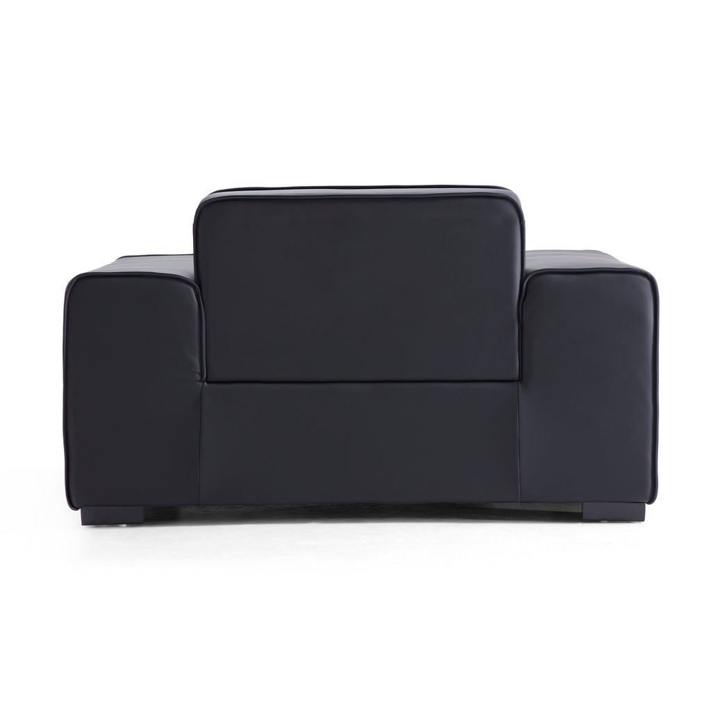 Domus Modular Beige Leather Sofa Set