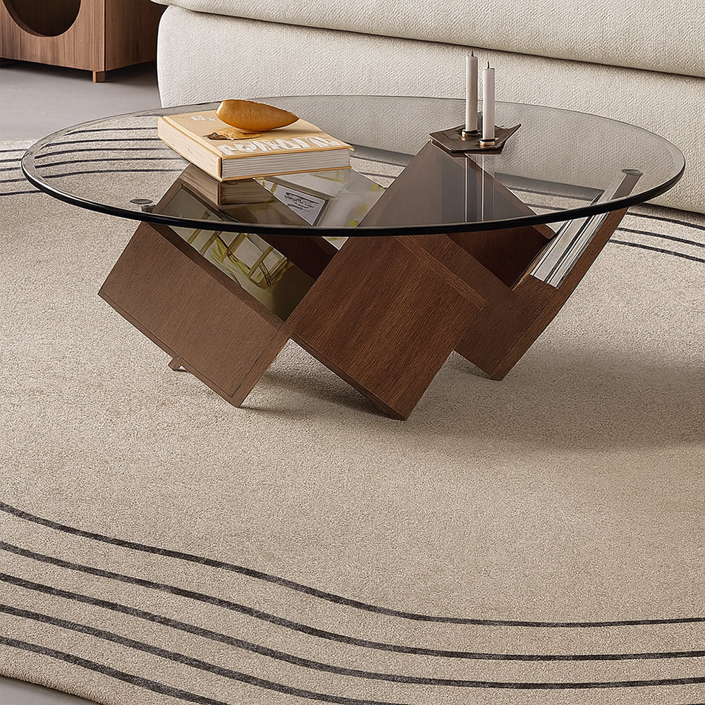 Table basse en verre Magic Cube scandinave