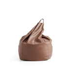 Pouf Litton en cuir gris