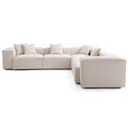 Canapé d'angle modulaire blanc Freedom