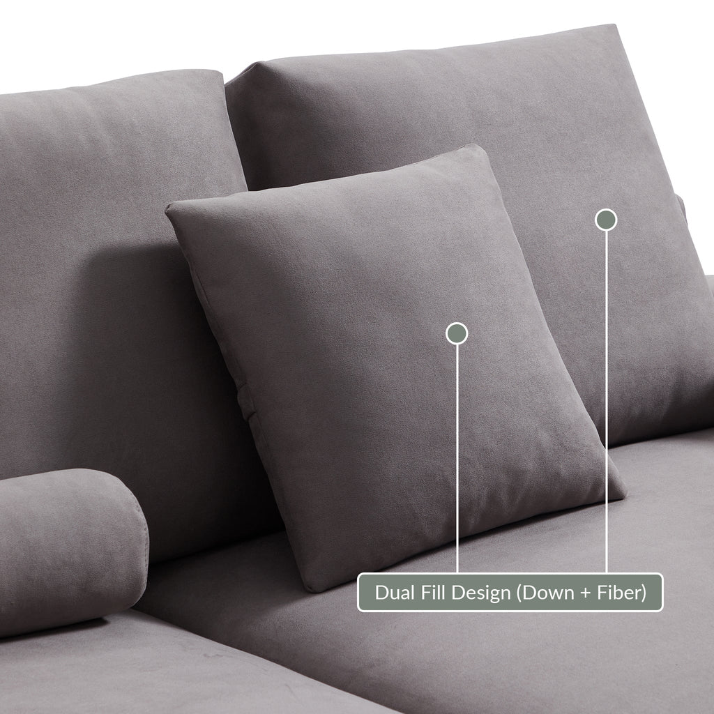 Composition Wabi-Sabi Gray Sofa