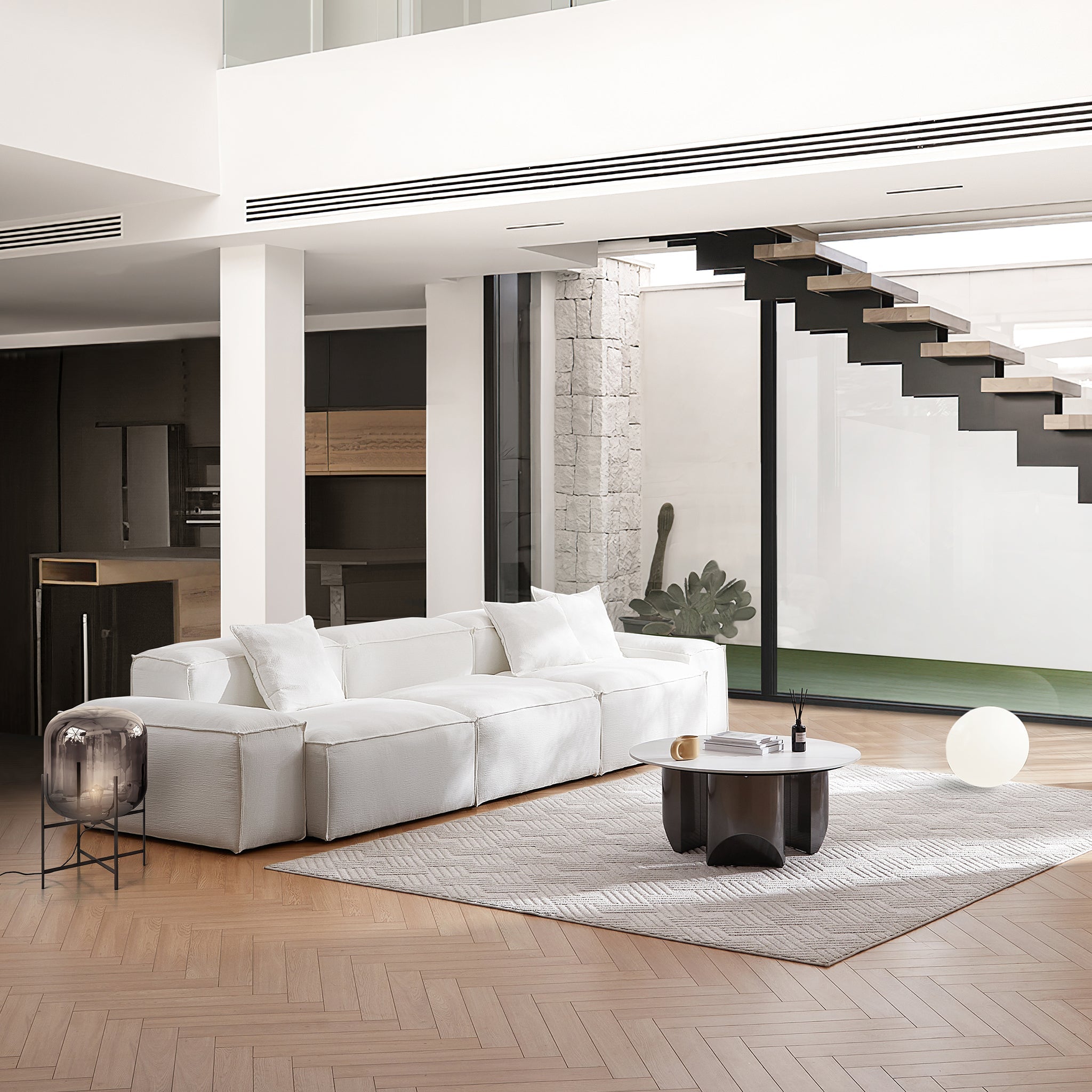 Canapé modulable Freedom gris