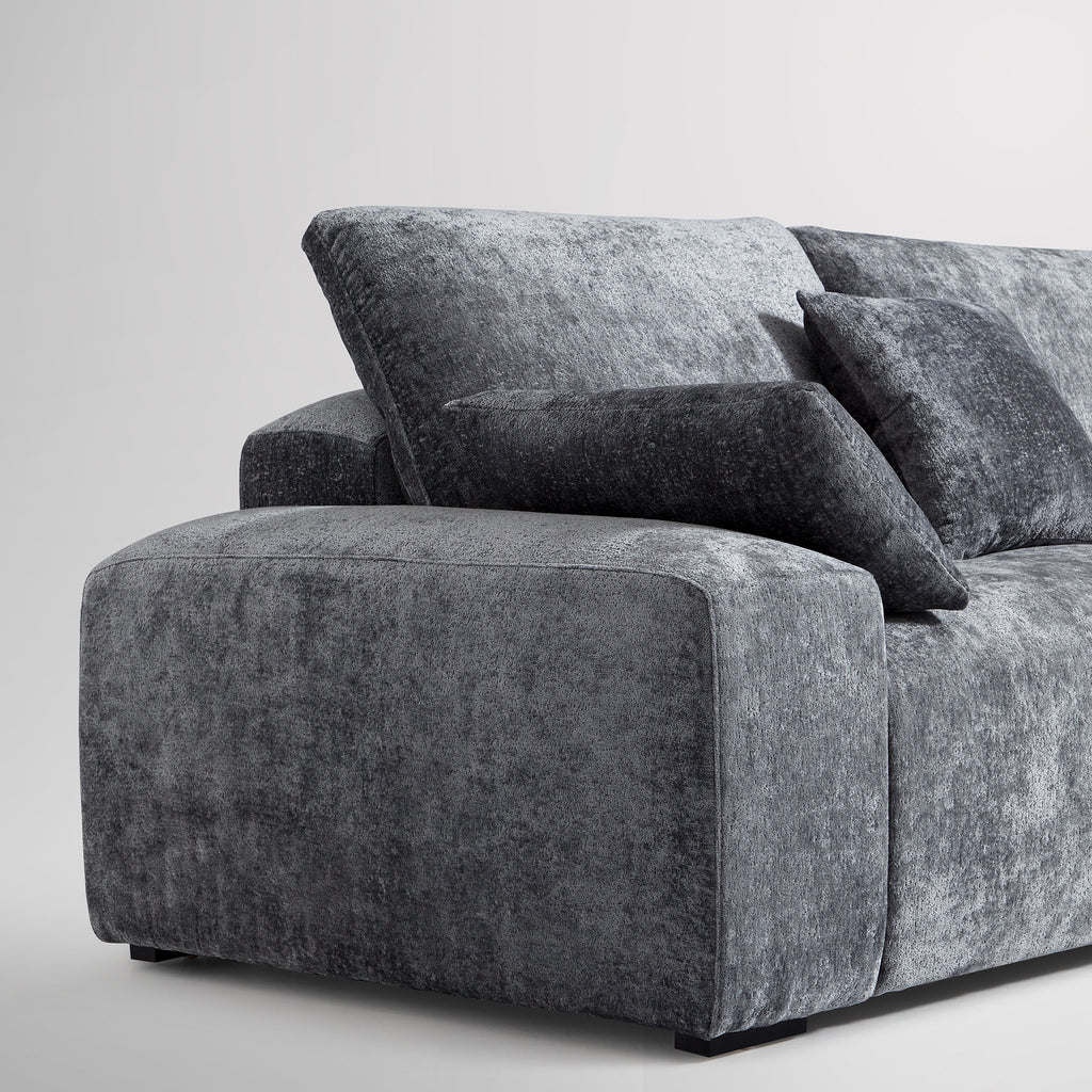 Le canapé d'angle sectionnel beige Empress