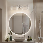 Luminaires de salle de bain 3/4/5/6 lumières en nickel brossé