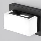 Applique murale LED moderne à intensité variable, 3, 4 ou 5 lampes, noir mat, pour salle de bain