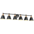 Luminaire de salle de bain moderne à 3, 5 ou 6 lampes
