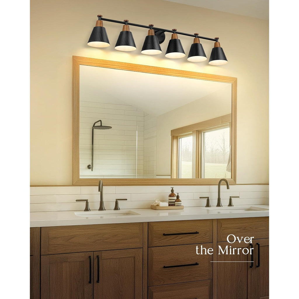 Luminaire de salle de bain moderne à 3, 5 ou 6 lampes
