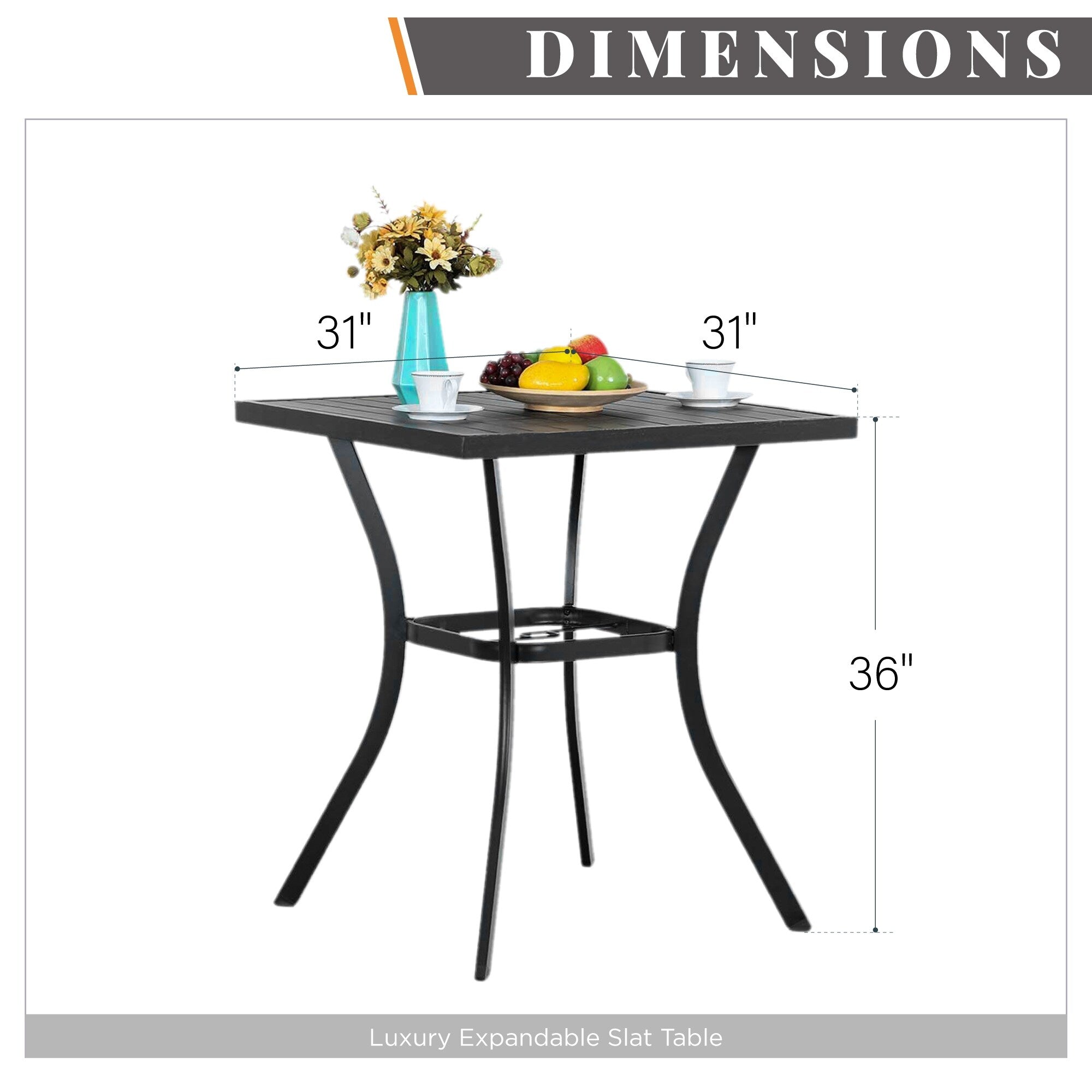 Ensemble de tabourets de bar de patio 3/5 pièces MAISON ARTS comprenant 1 table de bar et 2/4 tabourets de bar hauts pivotants en textilène