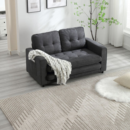 Canapé-lit convertible 3 places en velours moelleux - 31,10 x 55,00 x 31,00
