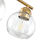 Luminaires de salle de bain ronds en verre à 3 lumières