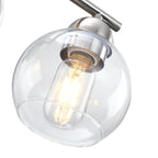 Luminaires de salle de bain ronds en verre à 3 lumières