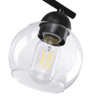 Luminaires de salle de bain ronds en verre à 3 lumières