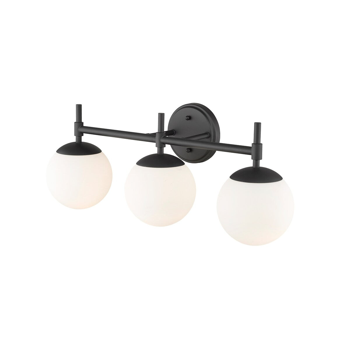 Luminaire de salle de bain à 3 lampes 929 Lighting, disponible en plusieurs finitions et avec abat-jour en verre opale