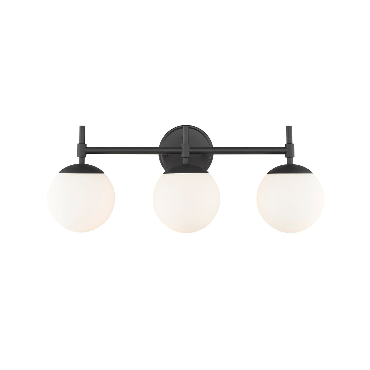 Luminaire de salle de bain à 3 lampes 929 Lighting, disponible en plusieurs finitions et avec abat-jour en verre opale