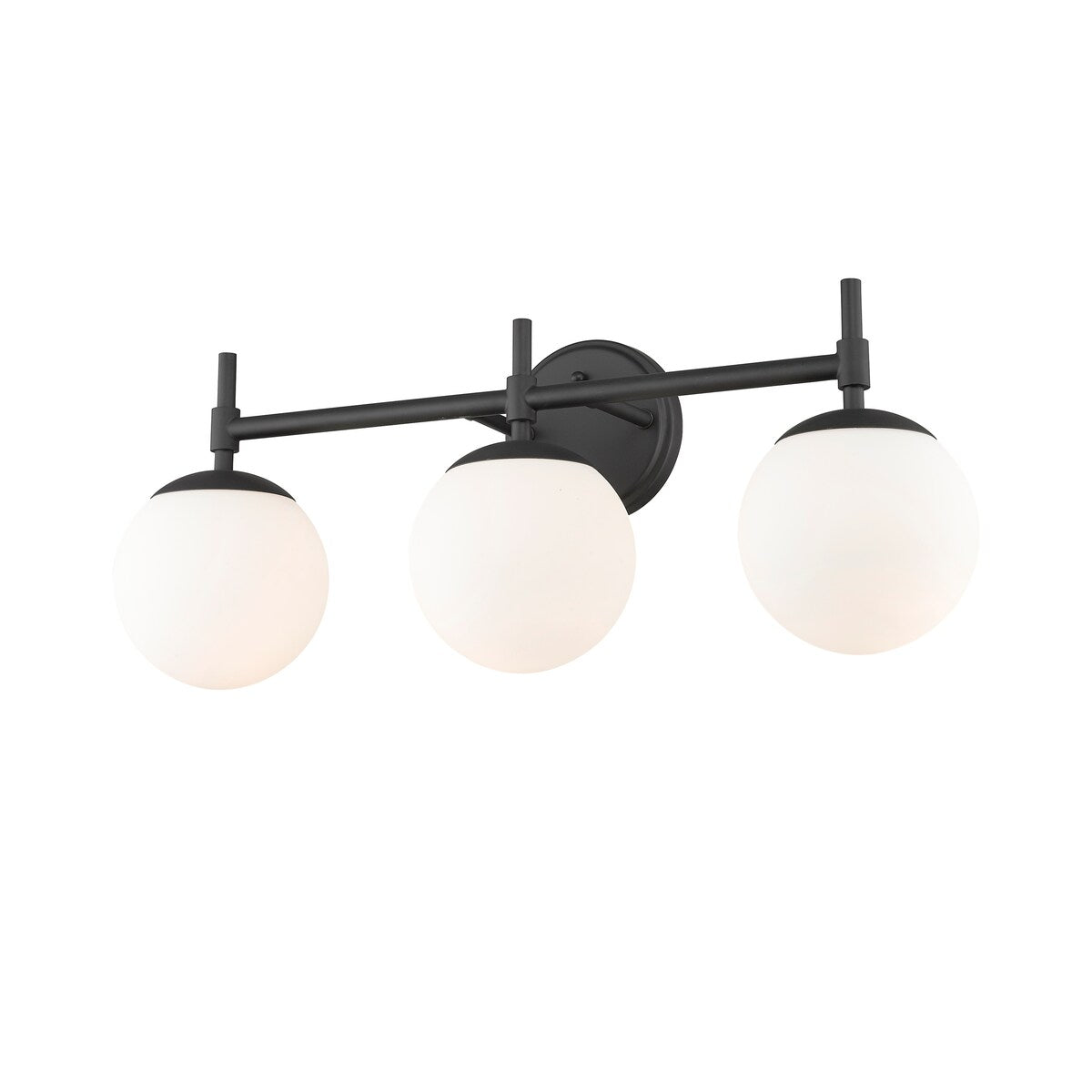 Luminaire de salle de bain à 3 lampes 929 Lighting, disponible en plusieurs finitions et avec abat-jour en verre opale