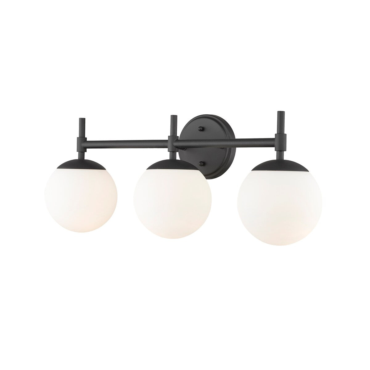 Luminaire de salle de bain à 3 lampes 929 Lighting, disponible en plusieurs finitions et avec abat-jour en verre opale