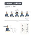 Luminaire de salle de bain moderne à 3, 5 ou 6 lampes