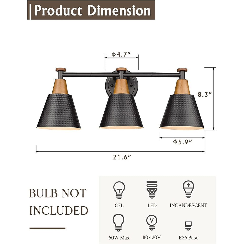 Luminaire de salle de bain moderne à 3, 5 ou 6 lampes