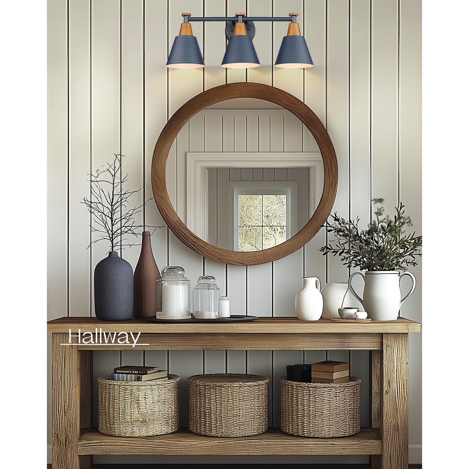 Luminaire de salle de bain moderne à 3, 5 ou 6 lampes