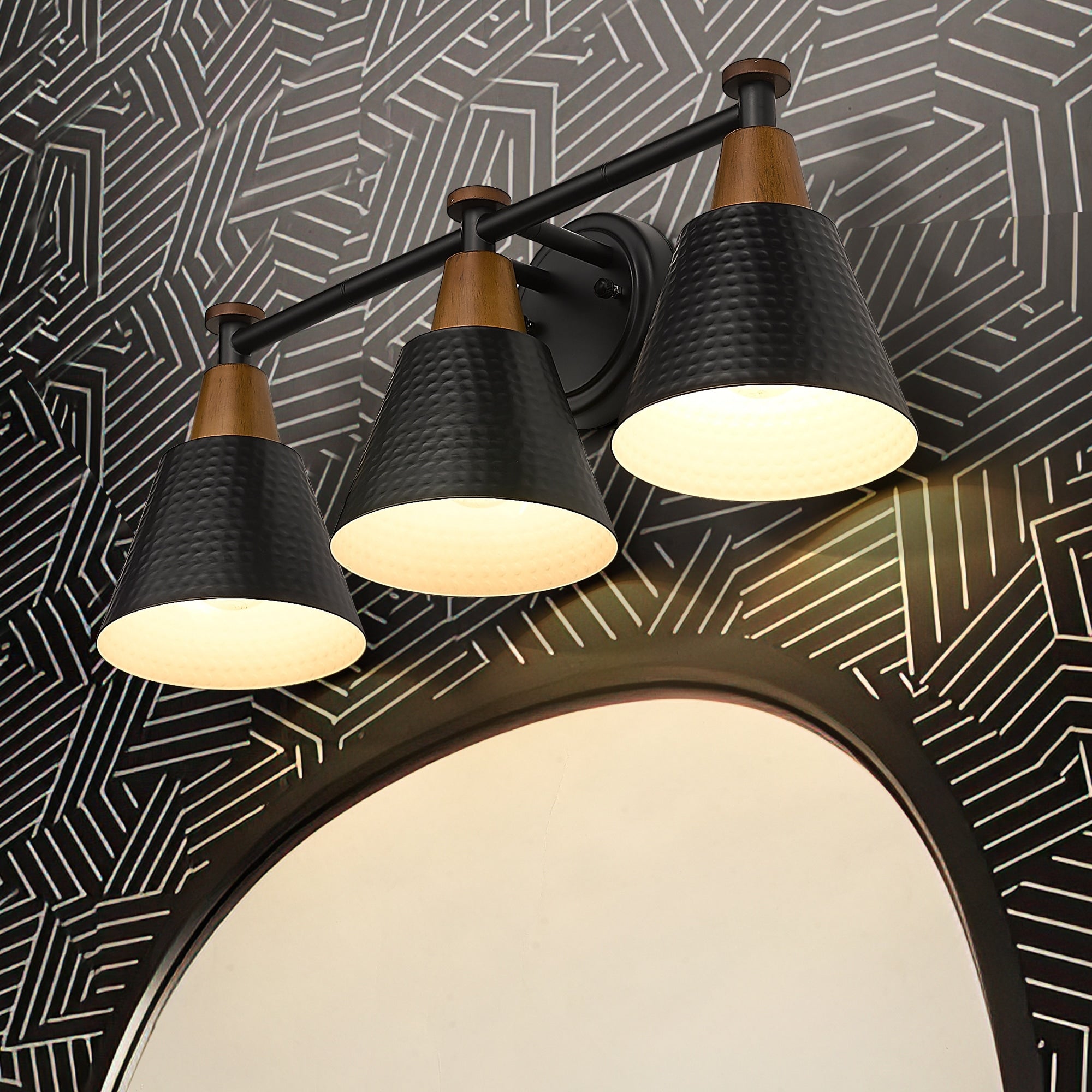 Luminaire de salle de bain moderne à 3, 5 ou 6 lampes