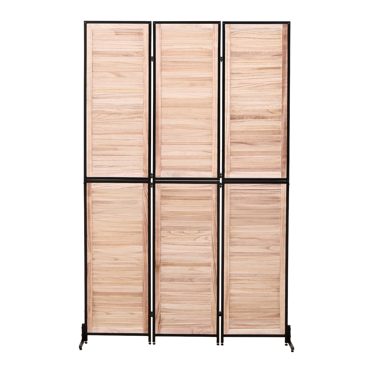 Cloisons de séparation à 3 panneaux et écran de confidentialité pliable en bois naturel, cloison de séparation de 1,8 m pour séparation de pièce