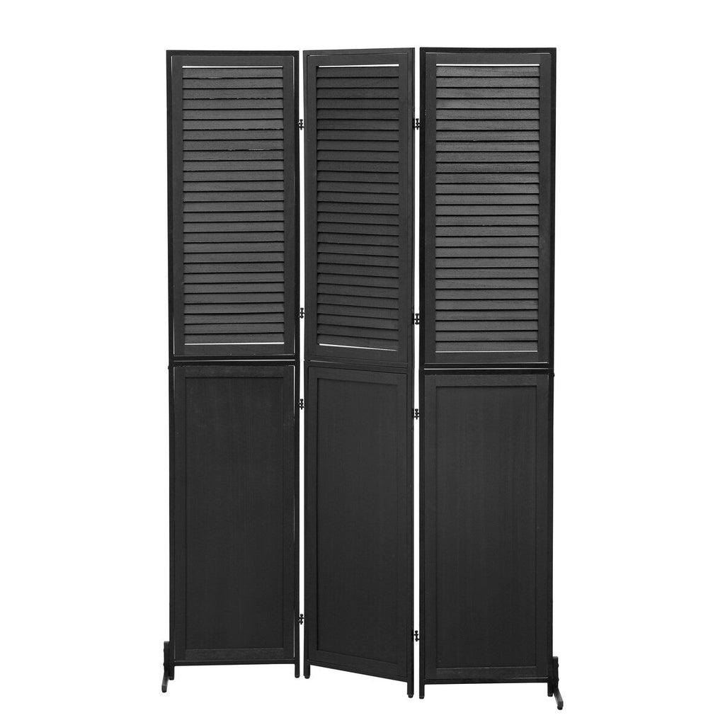 Cloisons de séparation à 3 panneaux et écran de confidentialité pliable en bois naturel, cloison de séparation de 1,8 m pour séparation de pièce