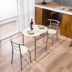 Ensemble bistrot 3 pièces en métal Porch &amp; Den Matomandy