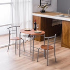 Ensemble bistrot 3 pièces en métal Porch &amp; Den Matomandy