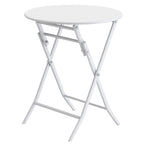 Ensemble bistro minimaliste de patio 3 pièces avec table ronde pliable et chaises - Ensemble bistro de patio 3 pièces