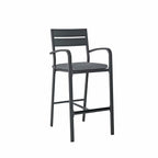 Ensemble de salle à manger de patio extérieur en aluminium 3 pièces