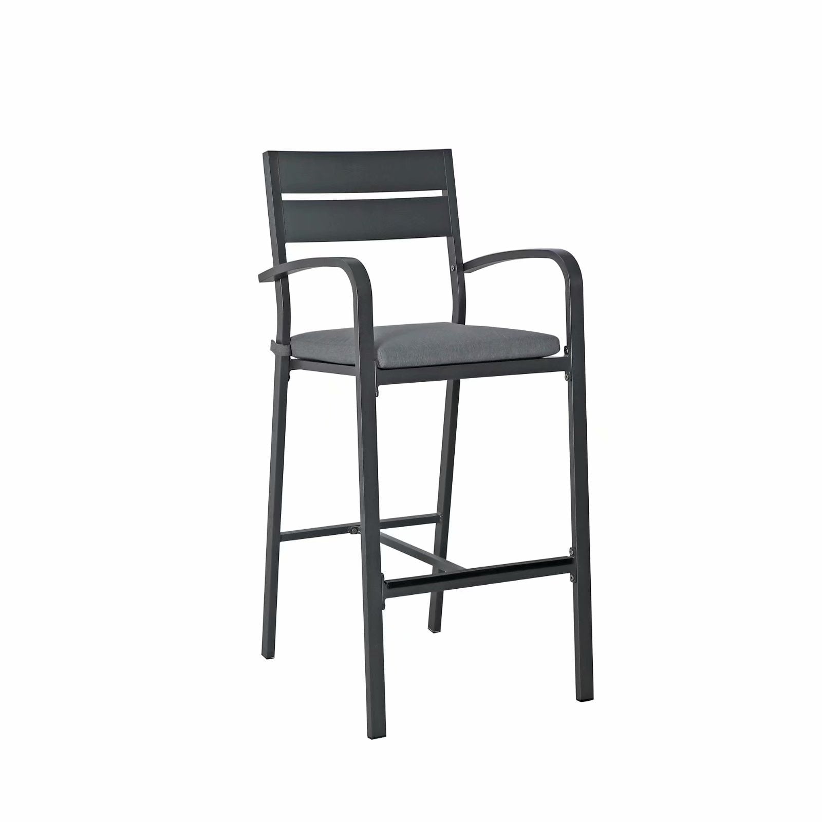 Ensemble de salle à manger de patio extérieur en aluminium 3 pièces