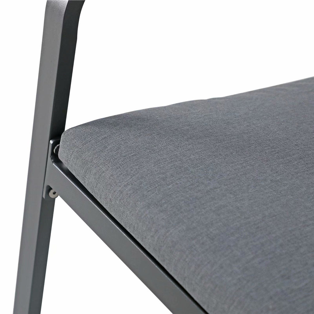 Ensemble de salle à manger de patio extérieur en aluminium 3 pièces