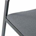Ensemble de salle à manger de patio extérieur en aluminium 3 pièces