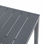 Ensemble de salle à manger de patio extérieur en aluminium 3 pièces