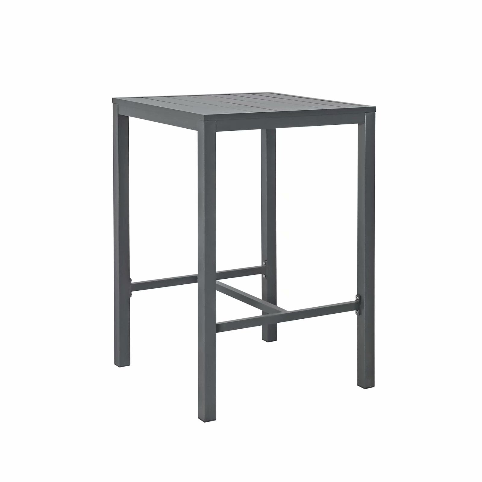 Ensemble de salle à manger de patio extérieur en aluminium 3 pièces