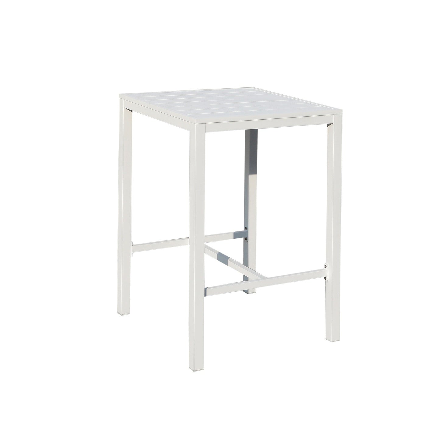 Ensemble de salle à manger de patio extérieur en aluminium 3 pièces