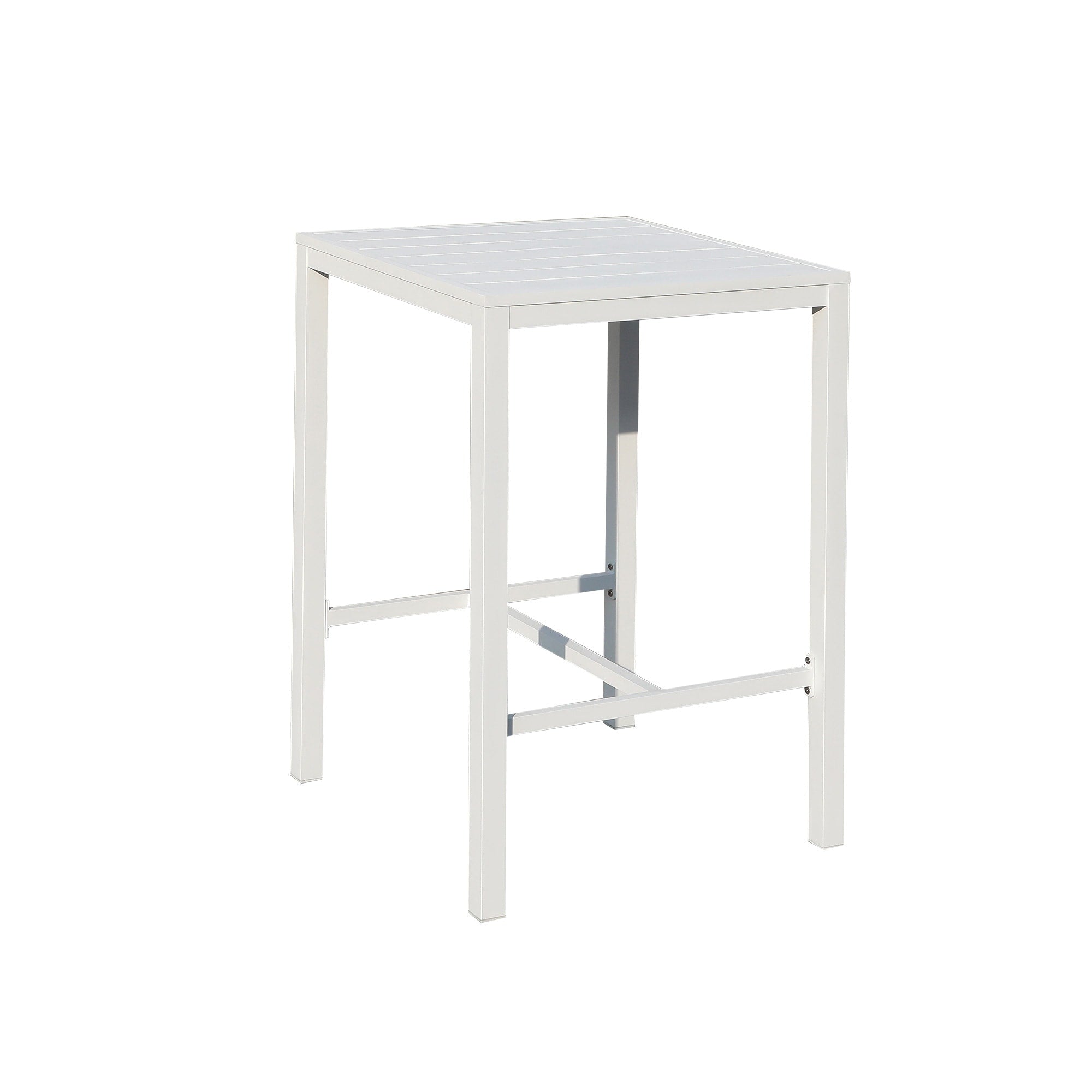 Ensemble de salle à manger de patio extérieur en aluminium 3 pièces
