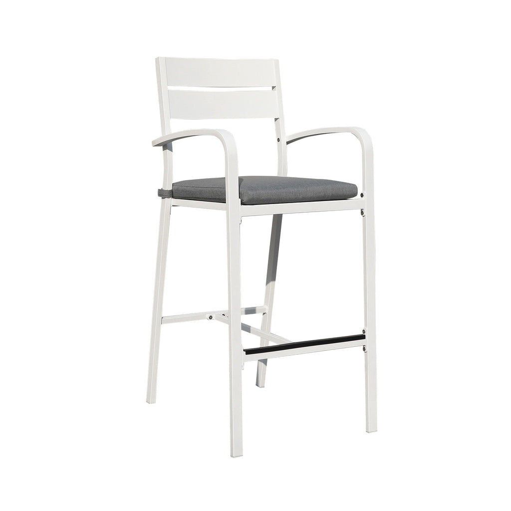 Ensemble de salle à manger de patio extérieur en aluminium 3 pièces